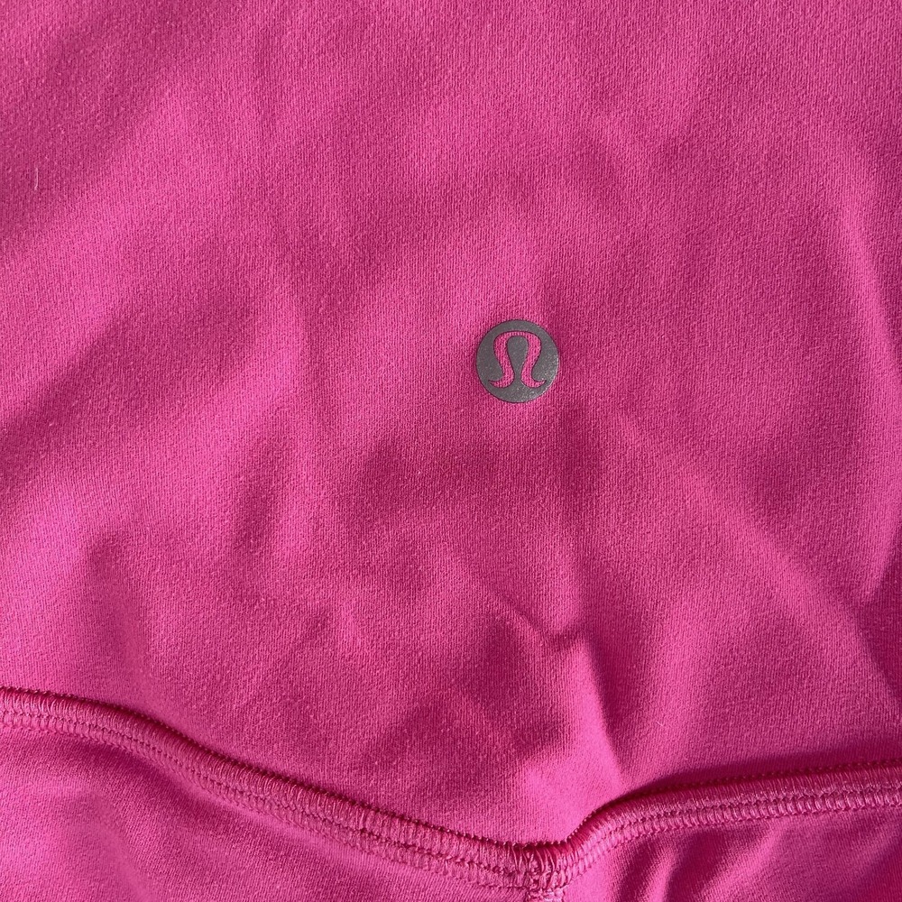 Lululemon Shorts Womens 4 Pink High Rise Biker 6" Yoga Running Athletic Workout - Picture 3 of 8